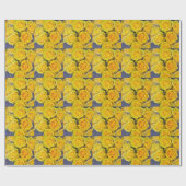 Schöne gelbe Rosen Geschenkpapier (Flach)