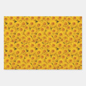 Schöne Gelbe Rosen Geschenkpapier Set (Vorderseite 2)