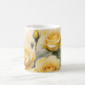Schöne Gelbe Rosen Kaffeetasse (Mittel)