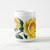 Schöne Gelbe Rosen Kaffeetasse (Mittel)