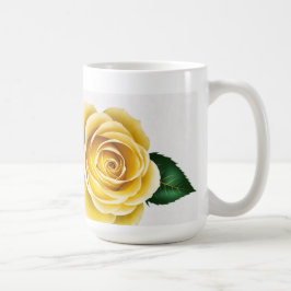 Schöne Gelbe Rosen Kaffeetasse