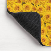 Schöne Gelbe Rosen Mousepad (Ecke)