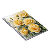 Schöne Gelbe Rosen Notizblock (Rechte Seite)