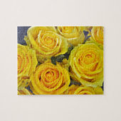 Schöne gelbe Rosen Puzzle (Horizontal)