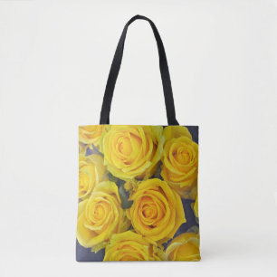 Schöne gelbe Rosen Tasche