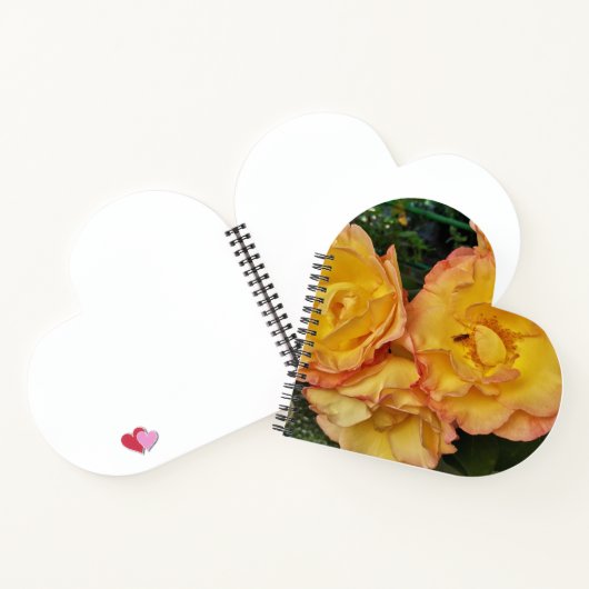 Schöne Gelbe Rosen und Insekten Notizblock (Innenseite)