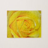 Schöne gelbe Rosenblätter Puzzle (Horizontal)