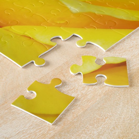 Schöne gelbe Rosenblätter Puzzle (Seite)