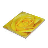 Schöne gelbe Rosenblumenblätter Fliese (Seite)