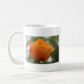 Schöne gelbe Rosenblütenfotografie. Kaffeetasse (Links)