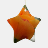 Schöne gelbe Rosenblütenfotografie. Keramik Ornament (Rechts)