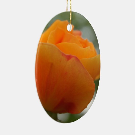 Schöne gelbe Rosenblütenfotografie. Keramik Ornament (Rechts)