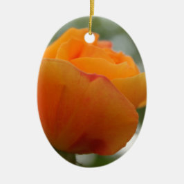 Schöne gelbe Rosenblütenfotografie. Keramik Ornament