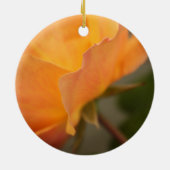 Schöne gelbe Rosenblütenfotografie. Keramikornament (Hinten)