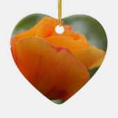 Schöne gelbe Rosenblütenfotografie. Keramikornament (Vorne)