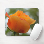 Schöne gelbe Rosenblütenfotografie. Mousepad (Mit Mouse)