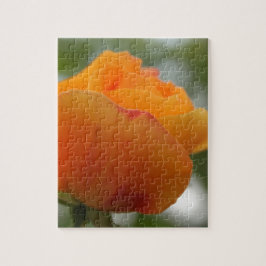 Schöne gelbe Rosenblütenfotografie. Puzzle