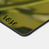 Schöne gelbe Rosenfotografie Schreibtischunterlage (Ecke)