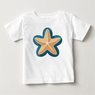 Schöne gelbe Seesterne Baby T-shirt
