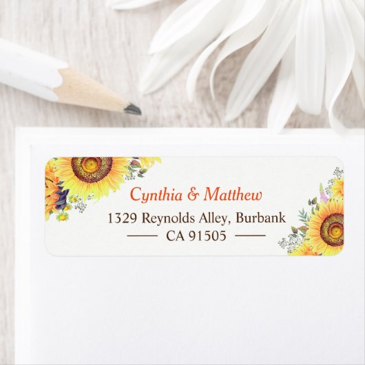 Schöne gelbe Sonnenblumen Eleganter Chic (Insitu)