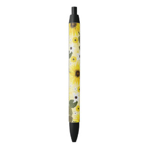 Schöne gelbe Sonnenblumen-Gartenblumen Kugelschreiber