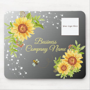 Schöne gelbe Sonnenblumen-Verlaufs-Geschäfts-  Mousepad