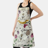 Schöne Gelbe und schwarze Königin Biene für Oma Schürze (InSitu)