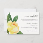 SCHÖNE, GELBE WASSERFARBENUNTERKUNFT EINLADUNG (Vorderseite)