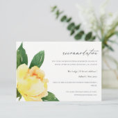 SCHÖNE, GELBE WASSERFARBENUNTERKUNFT EINLADUNG (Stehend Vorderseite)