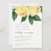 SCHÖNE GELBE WASSERFARBFLÄCHE EINLADUNG (Vorderseite)