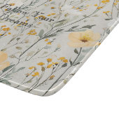 Schöne gelbe weiße Blumen Träume Schneidebrett (Ecke)