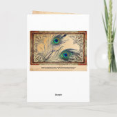 Schöne Gelegenheit Karte (Rückseite)