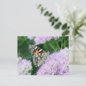 Schöne Gemalte Dame Postkarte (Stehend Vorderseite)