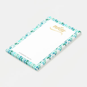 Schöne Gemstone Border Gold Imitats Fotolame Post-it Klebezettel