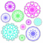 Schöne gemusterte Aufkleber (Vorderseite)