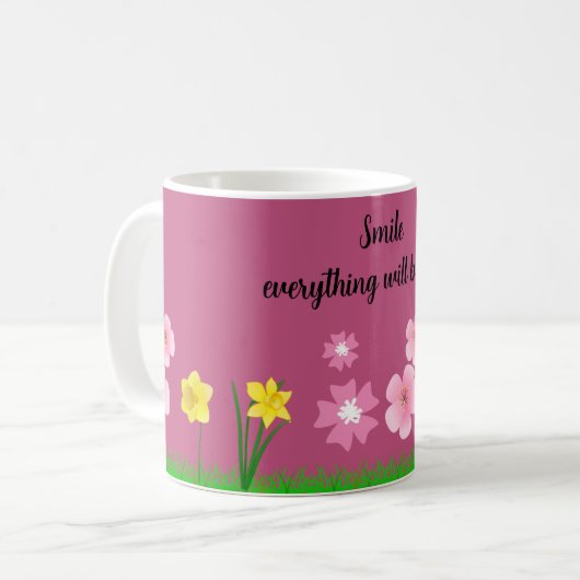 Schöne Gemusterte, blumengeschmückte Sätze. Kaffeetasse (Vorderseite Links)