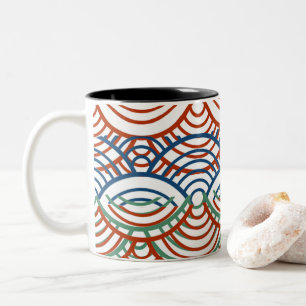 schöne gemusterte Tasse Tasse Kaffee