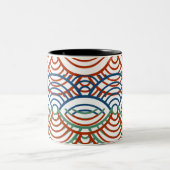 schöne gemusterte Tasse Tasse Kaffee (Mittel)