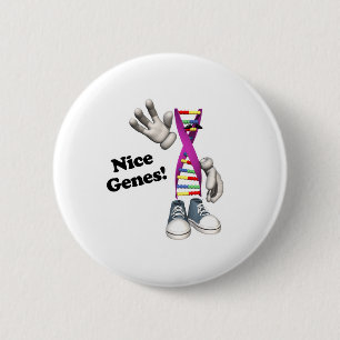 Schöne Gene lustige DNA Button