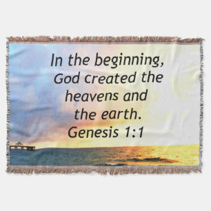 SCHÖNE GENESSE 1:1 BIBLE QUOTE SUNRISE FOTO DECKE
