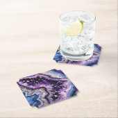 Schöne Geode mit Amethyst Crystals & Agate Untersetzer (Vor Ort)