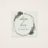 schöne geometrische Hochzeitskarte (Vorderseite)