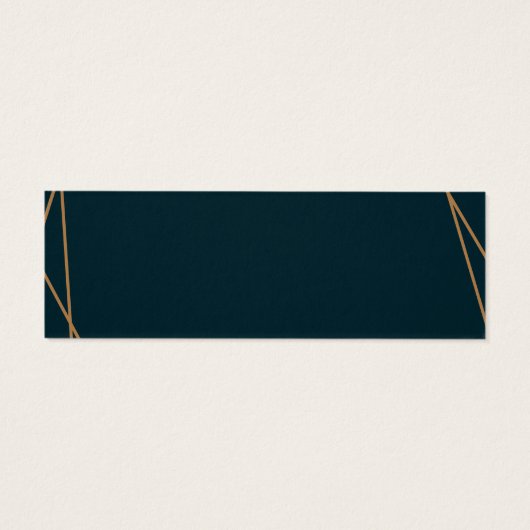 Schöne, geometrische Hochzeitskarte mit Blumenmust (Rückseite)