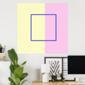 schöne geometrische Kunst Poster (Heimbüro)