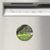 Schöne Georgier Eiche und grüner Rasen Magnet (In Situ (Geschirrspüler))