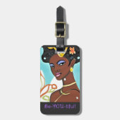 Schöne Gepäckmarke Gepäckanhänger (Vorderseite vertikal)