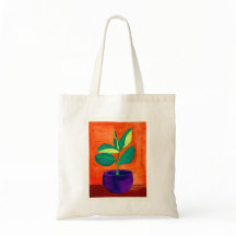 Schöne gepunktete Pflanze Illustration Tote Tasche