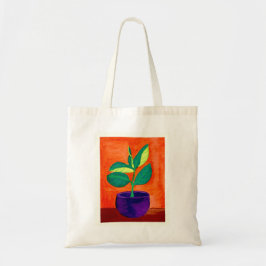 Schöne gepunktete Pflanze Illustration Tote Tasche