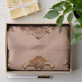 Schöne Gerahmte Blumenvogel & Käfigdekoupage Seidenpapier (Geschenk)