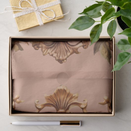 Schöne Gerahmte Blumenvogel & Käfigdekoupage Seidenpapier (Geschenk)